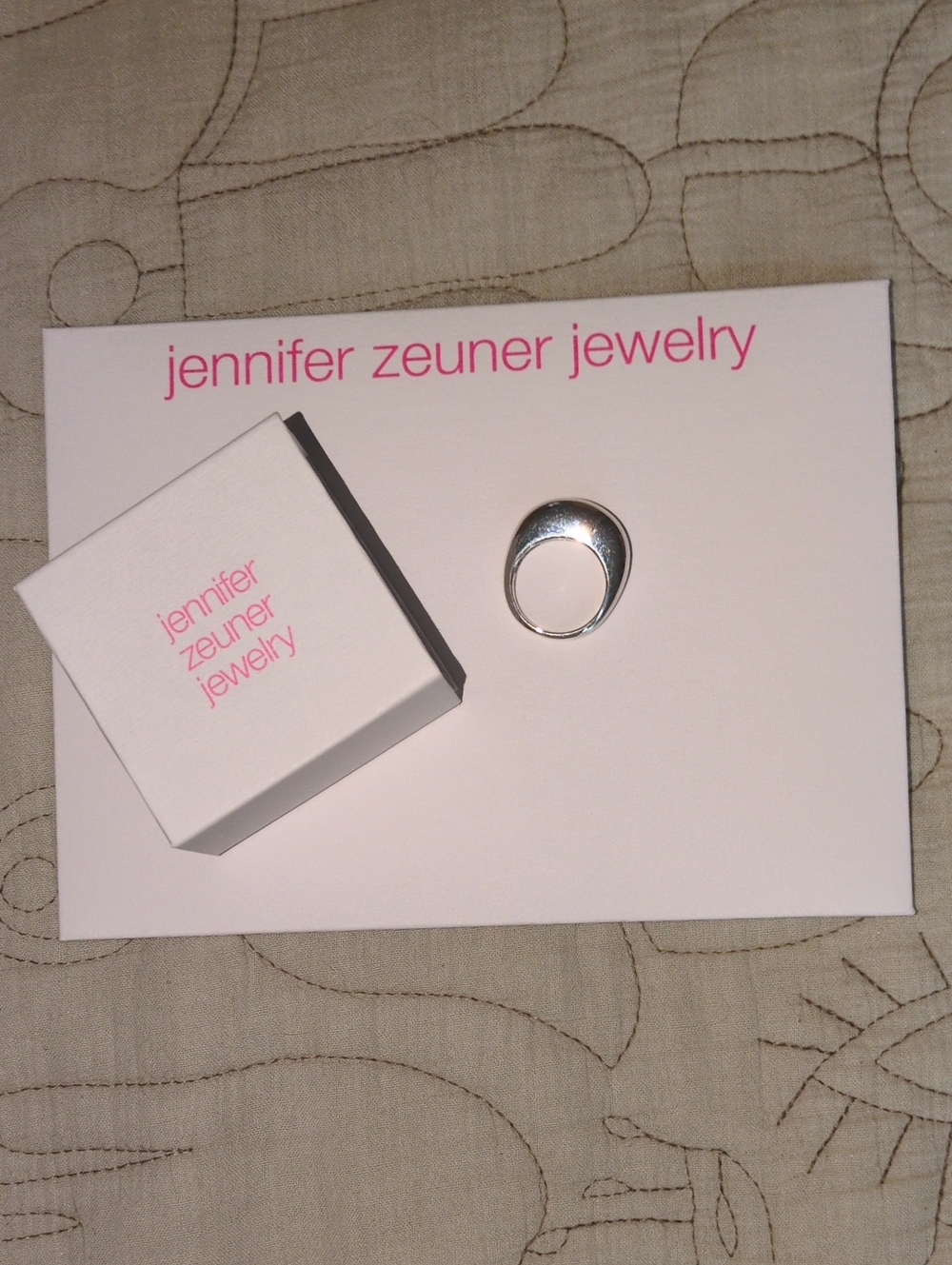 Jennifer Zeuner "Ambrose" Sterling Silver Dome Ring